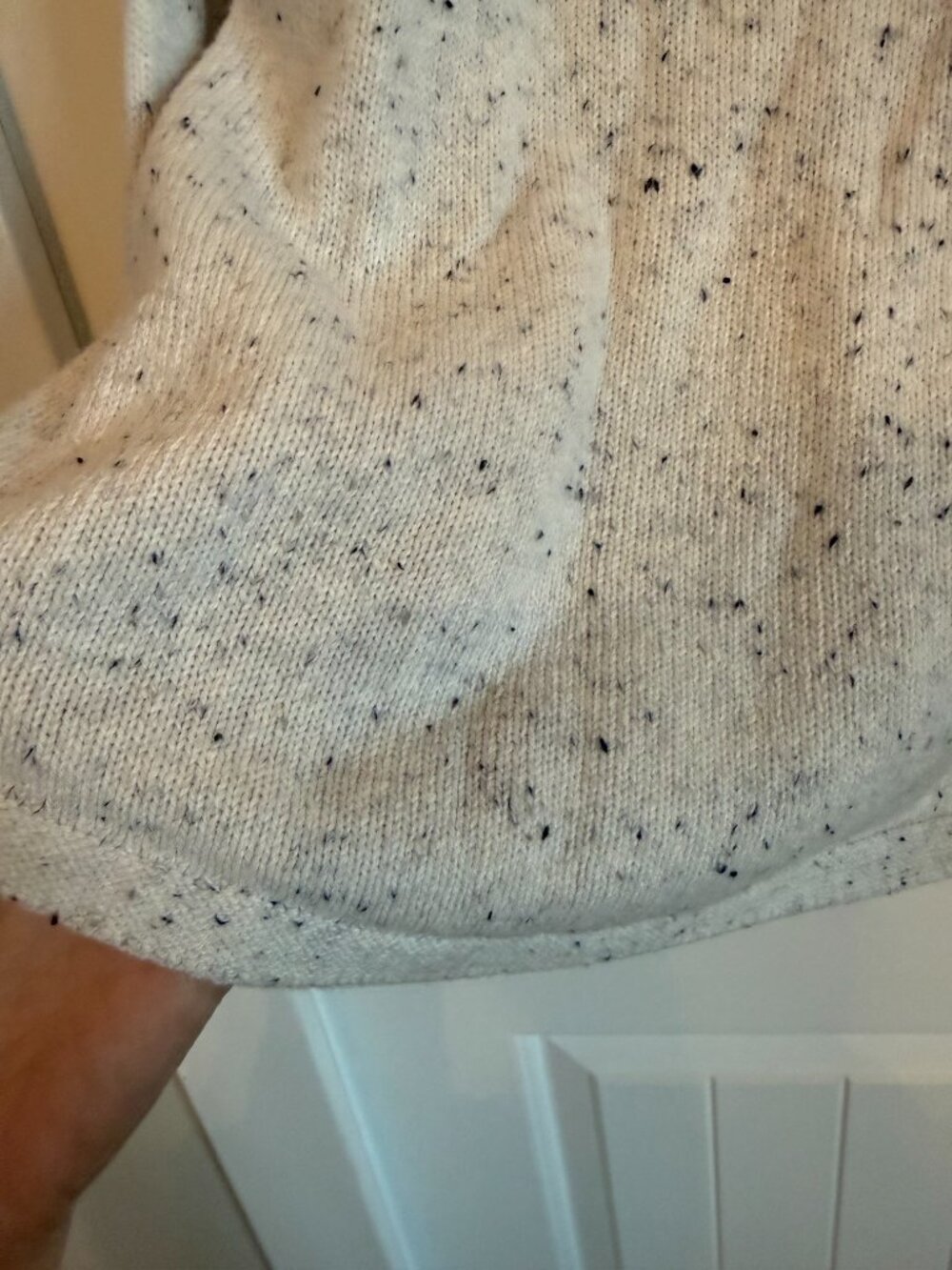 Karen Scott grey speckled crew neck sweater. - Picture 4 of 7